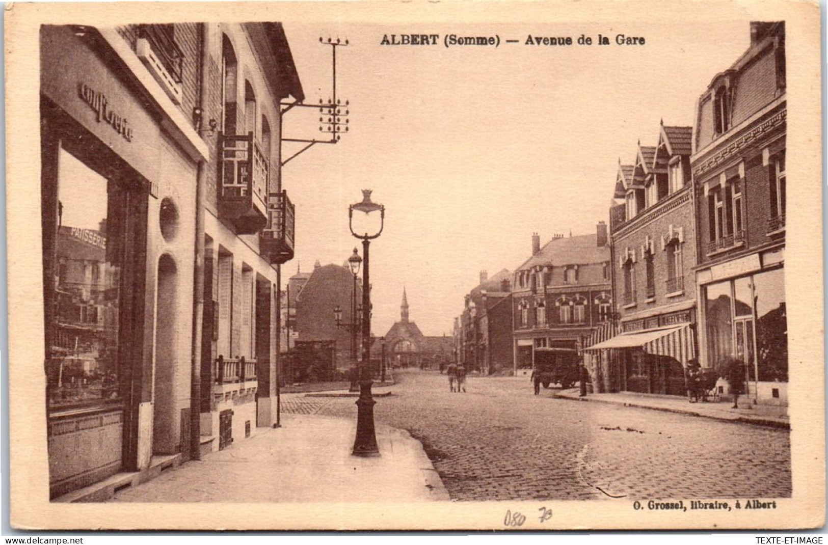 80 ALBERT - Vue Generale De L'avenue De La Gare  - Albert
