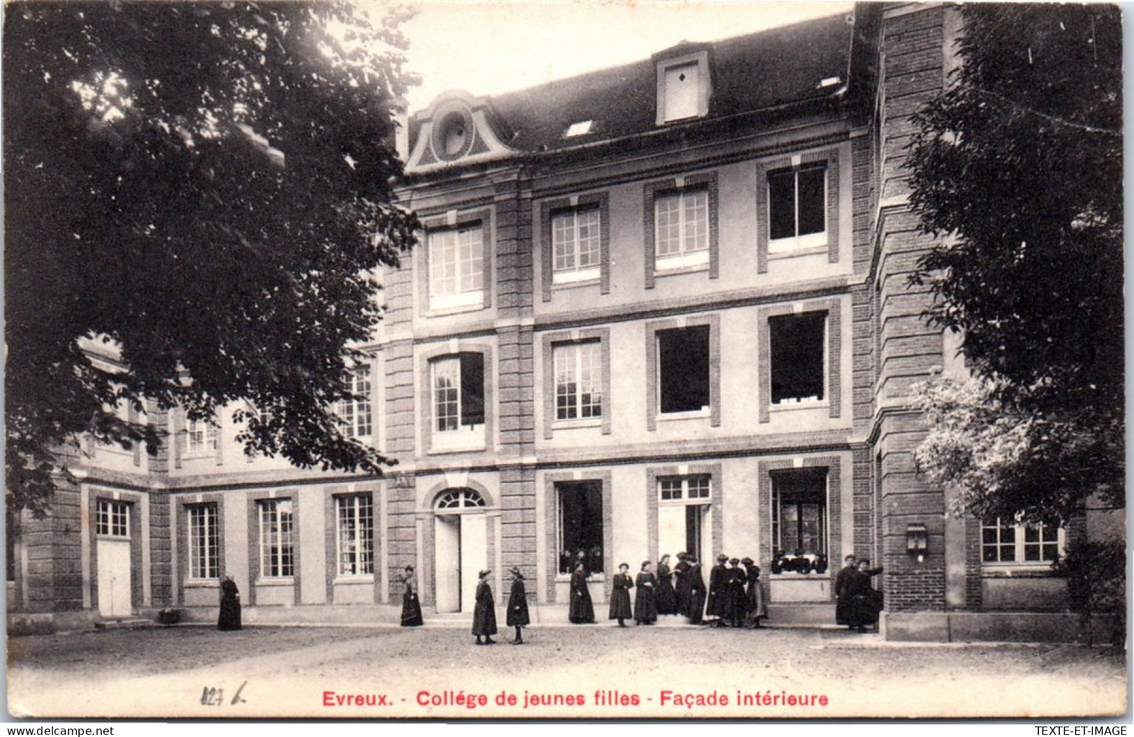 27 EVREUX - College De Jeunes Filles, Facade Interieure. - Evreux