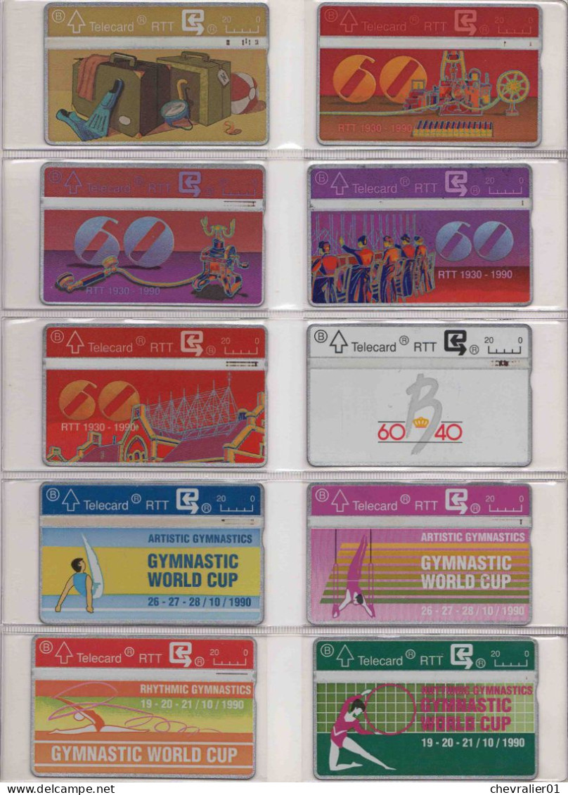 Cartes de téléphone_Télécartes_belgique_lot 309 cartes