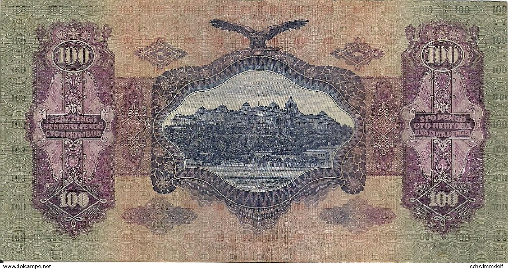 HUNGRÍA - UNGARN - HUNGARY - 100 PENGÖ 1930 - EBC - SEHR SCHON - VERY FINE - Hungría
