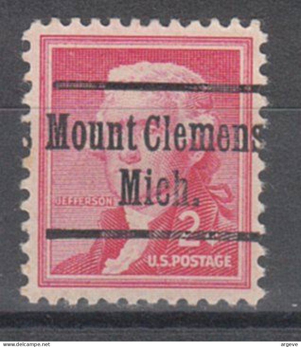 USA Precancel Vorausentwertungen Preo Locals Michigan, Mount Clemens 220 - Vorausentwertungen