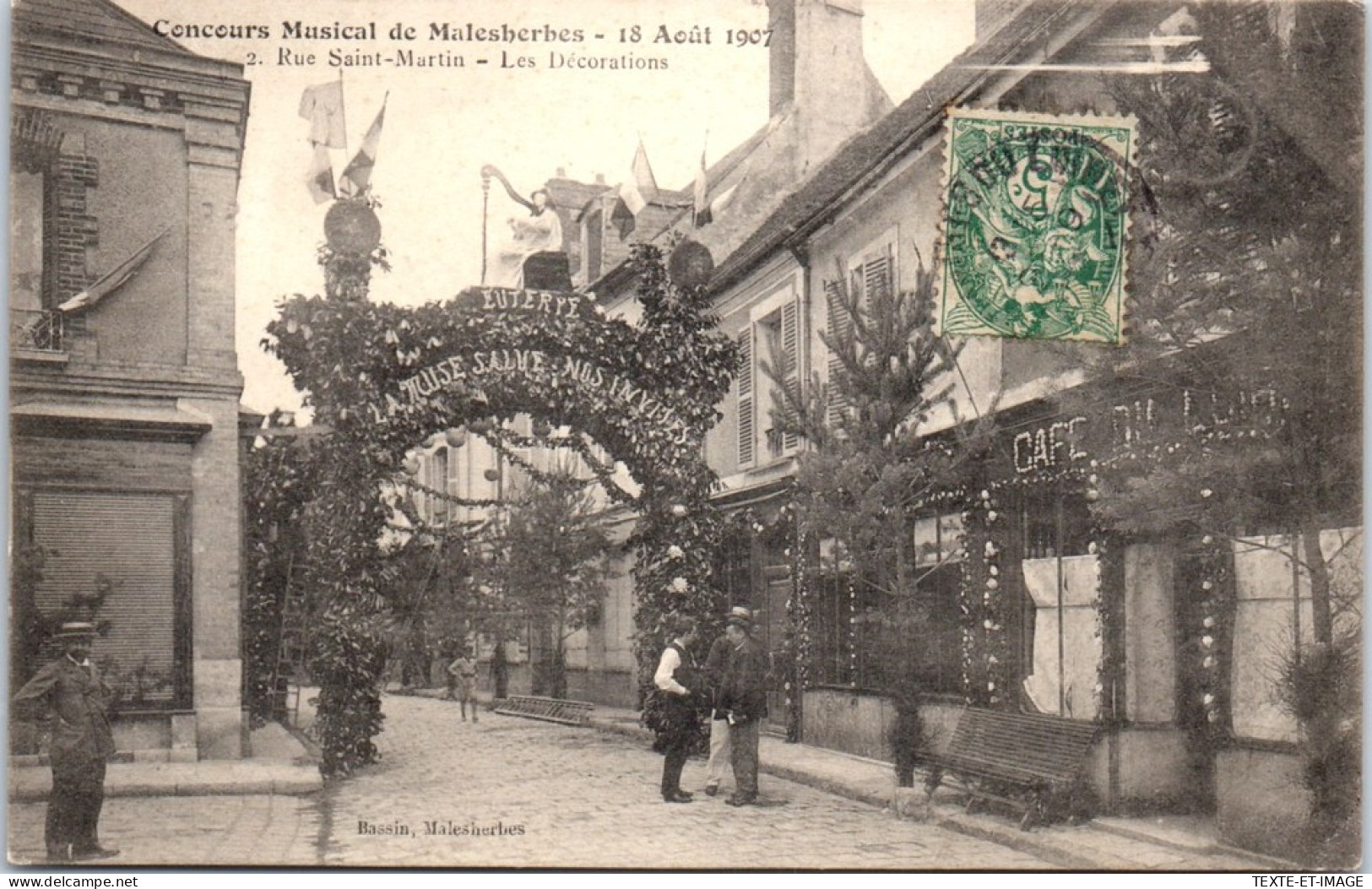 45 MALESHERBES - Concours Musical 1907, Decorations Rue St Martin  - Malesherbes