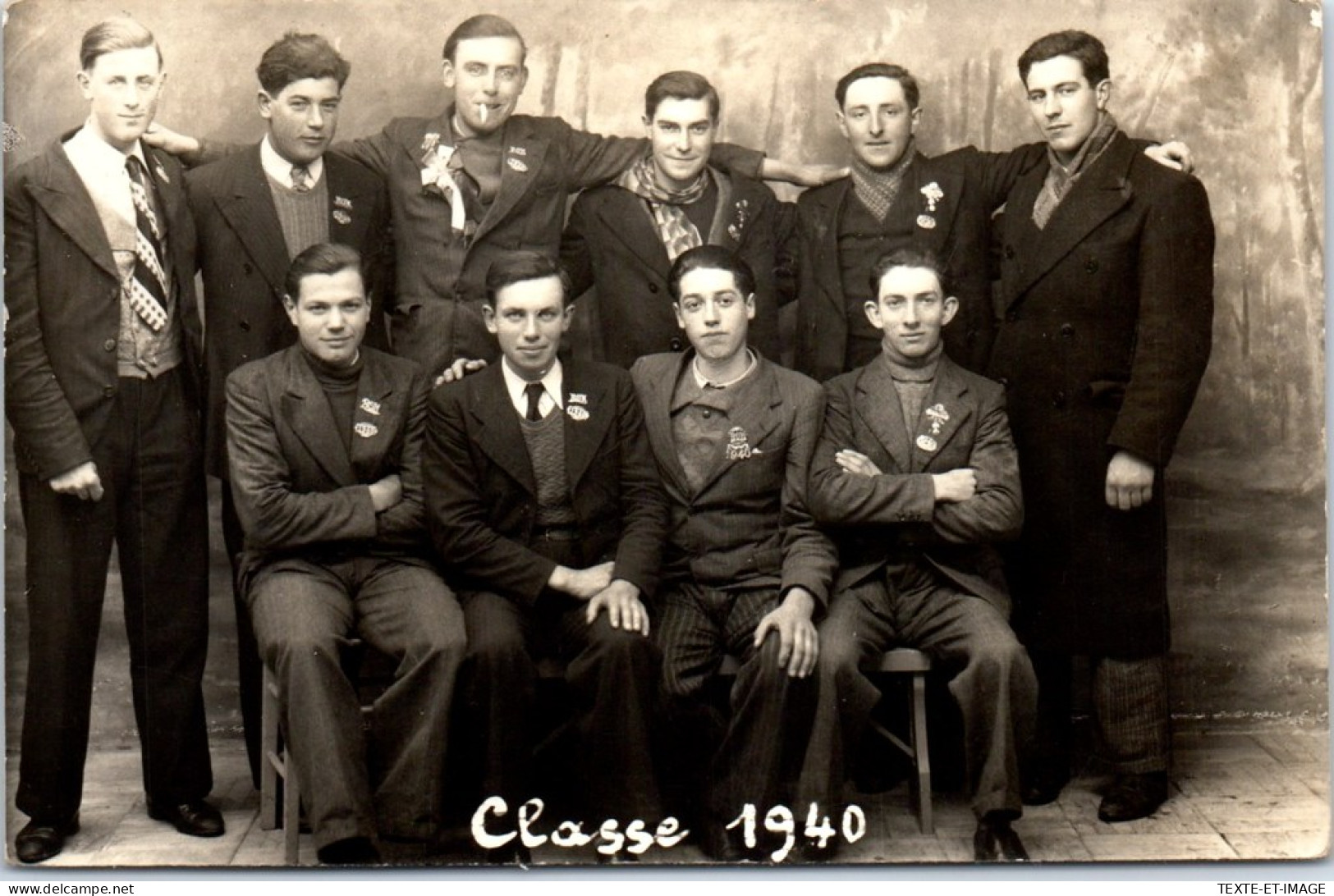 45 MALESHERBES - CARTE PHOTO - Les Conscrits De La Classe 1940 - Malesherbes