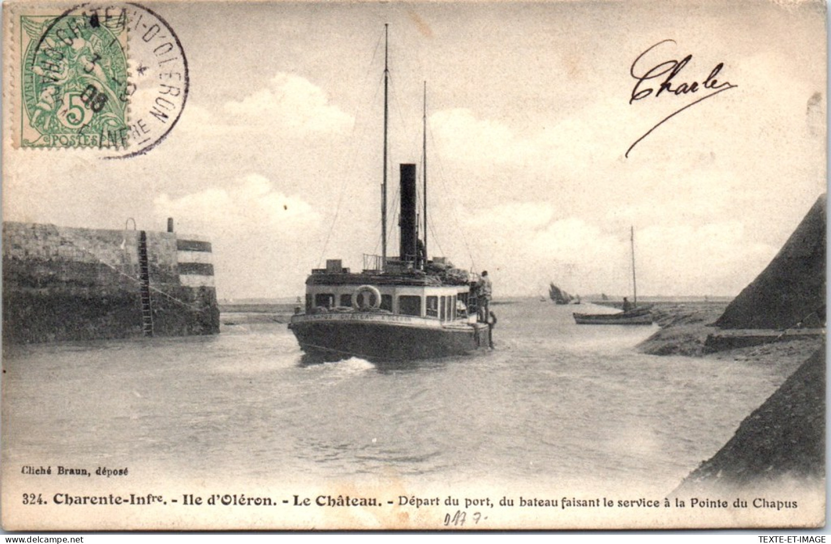 17 ILE D'OLERON - LE CHATEAU- Depart Du Port  - Ile D'Oléron