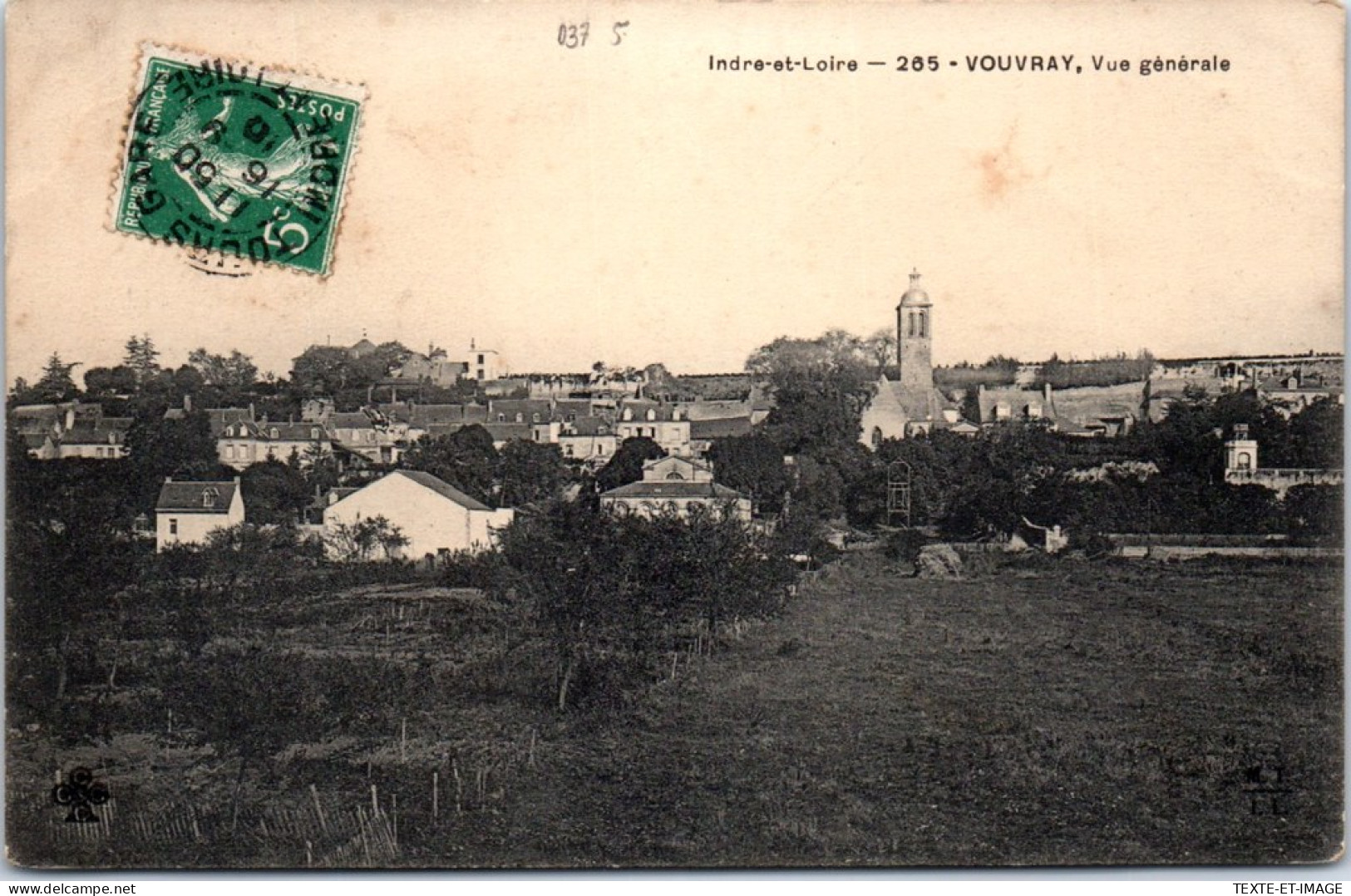 37 VOUVRAY - Vue Generale Sur La Commune. - Vouvray