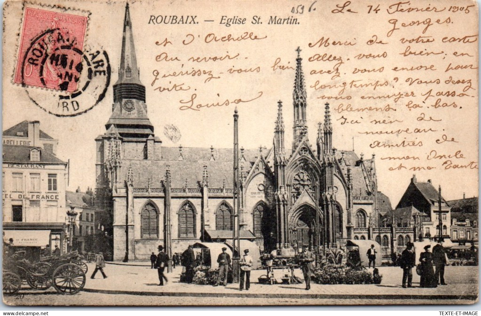 59 ROUBAIX - Vue De L'eglise Saint Martin. - Roubaix