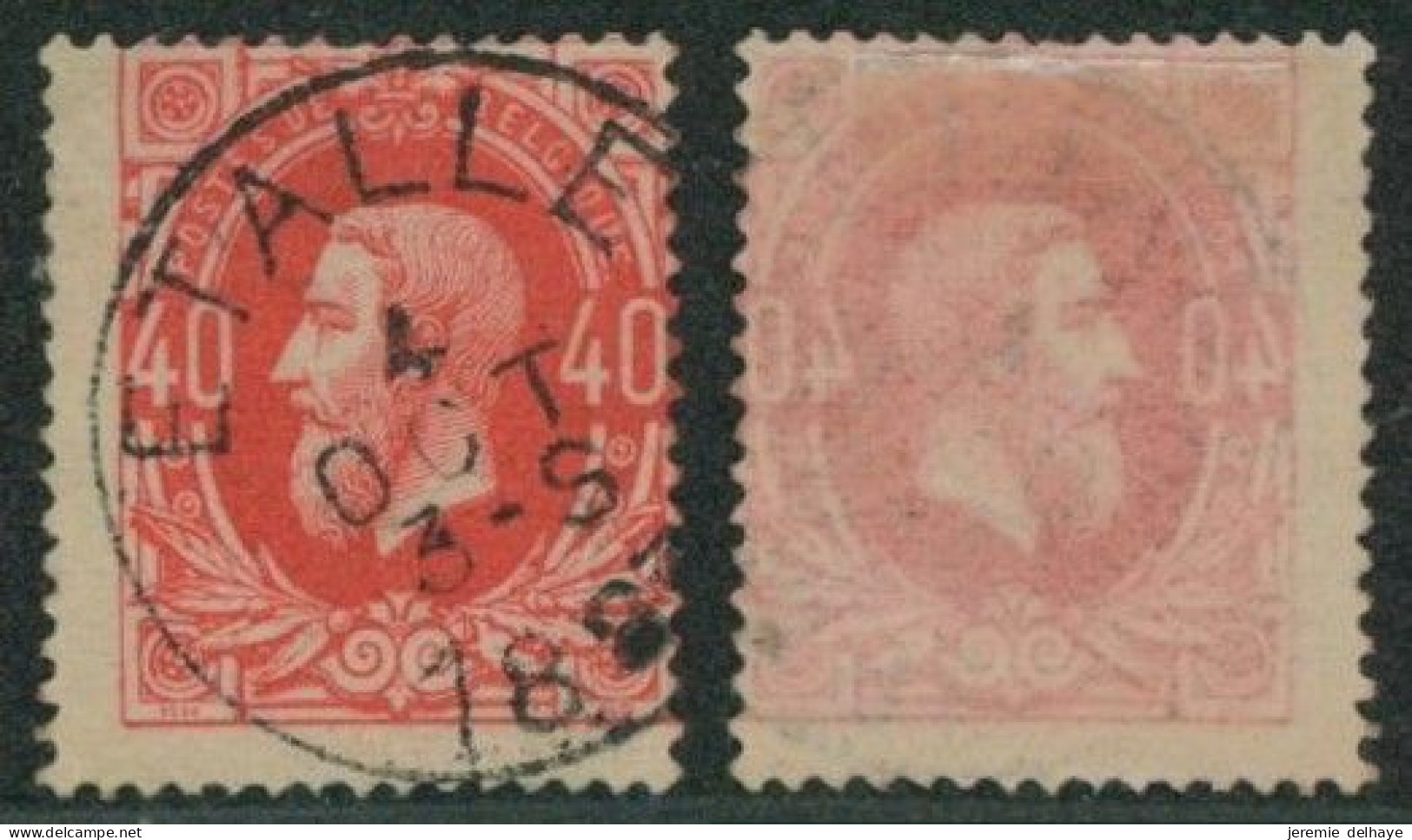 émission 1869 - N°34 Obl Simple Cercle "Etalle"     // (AD) - 1869-1883 Leopoldo II