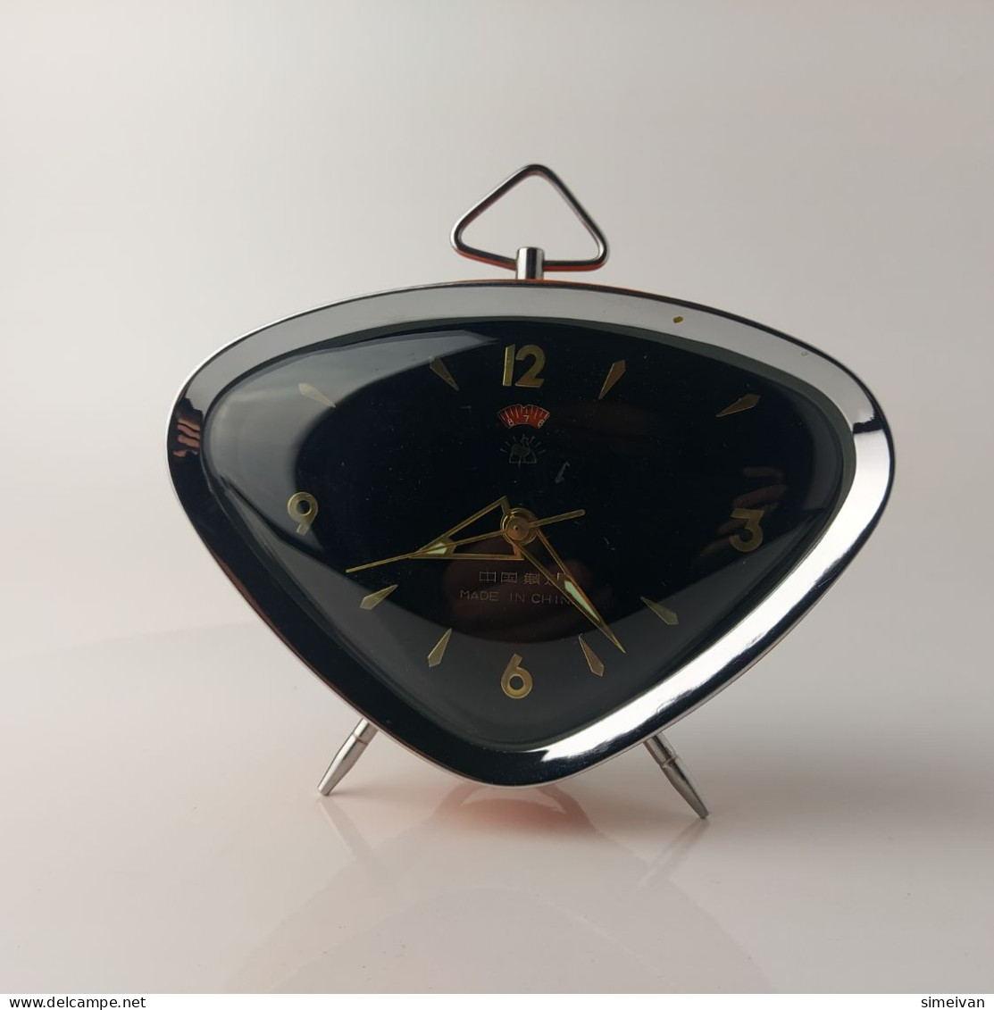 Vintage Wind-up Mechanical Alarm Clock Rooster Made In China Chinese #5553 - Despertadores