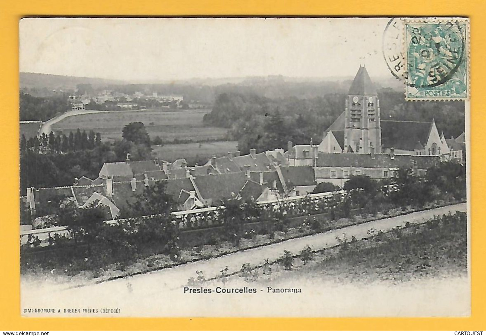 CPA PRESLES COURCELLES - Panorama 1904 - Presles