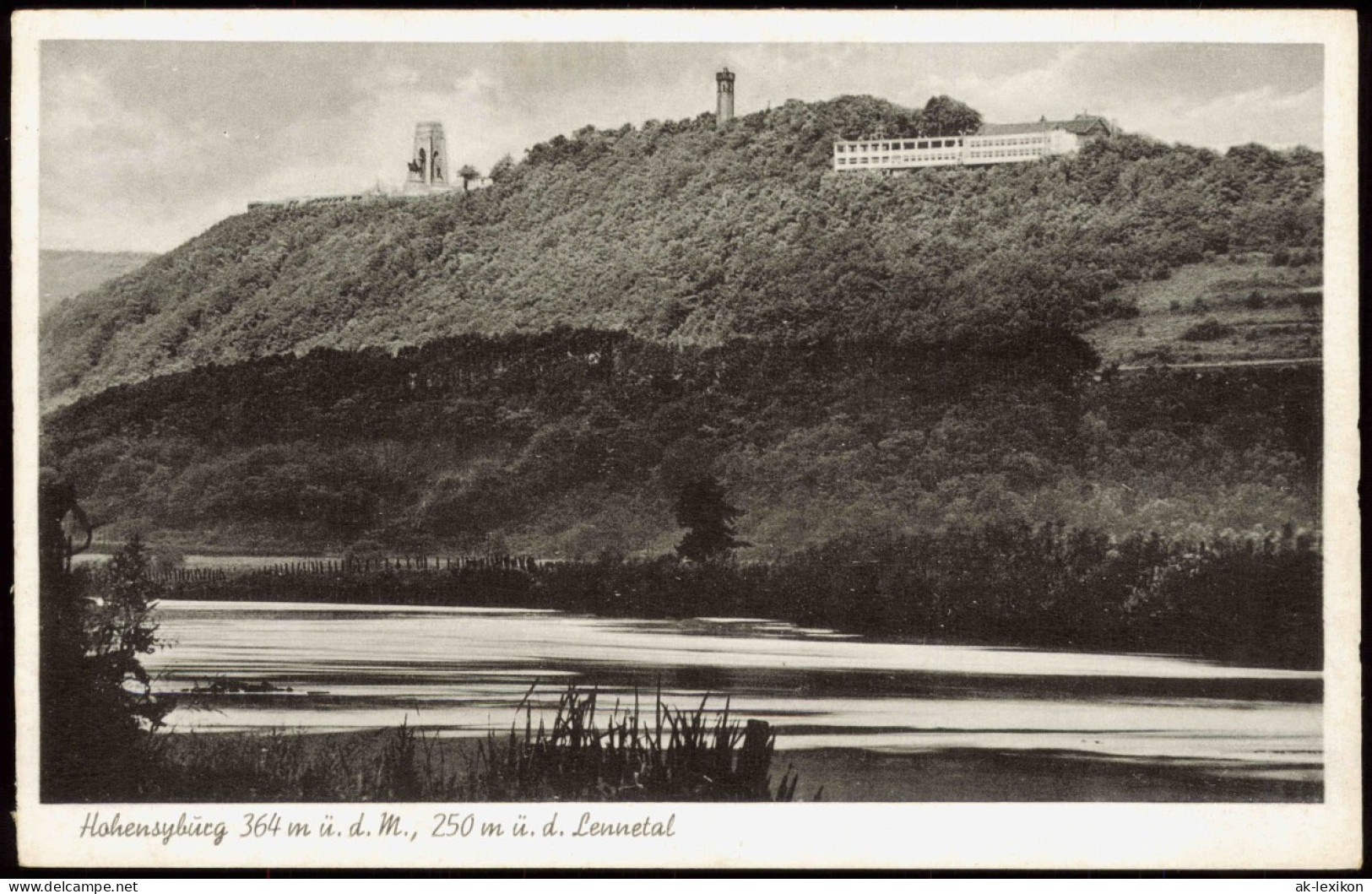 Ansichtskarte Syburg-Dortmund Hohensyburg Lennetal 1953 - Dortmund