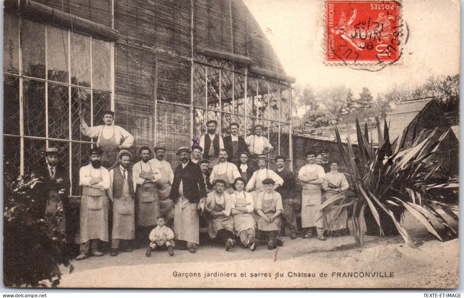 95 FRANCONVILLE - Garcons Jardiniers Et Serre Du CHATEAU - Franconville