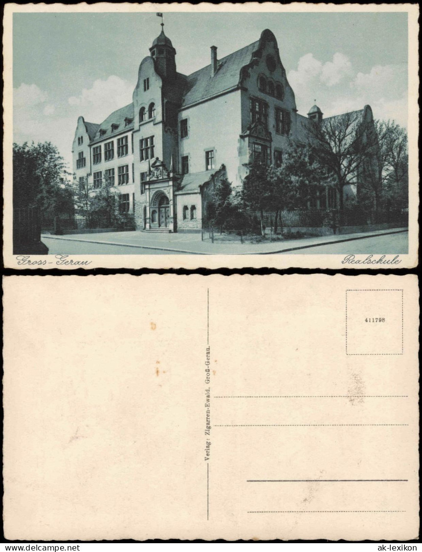 Ansichtskarte Groß-Gerau Realschule 1928 - Gross-Gerau