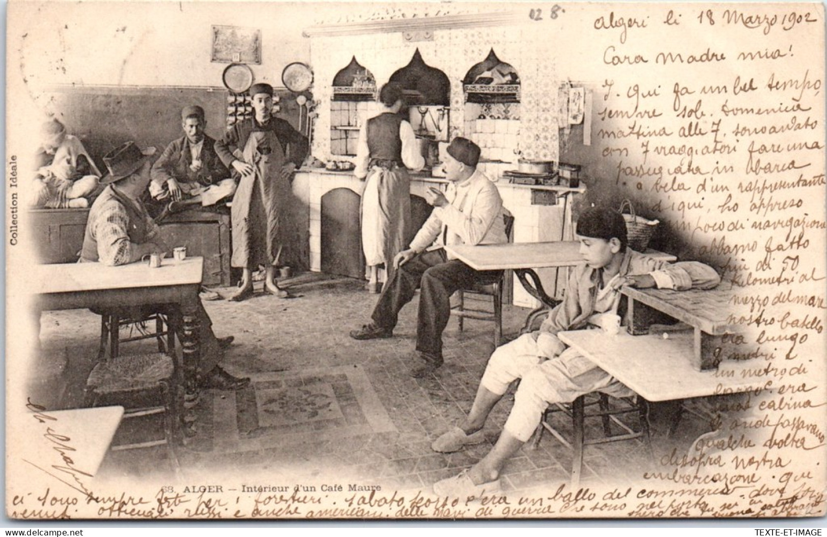 ALGERIE - ALGER - Interieur D'un Cafe Maure. - Algiers