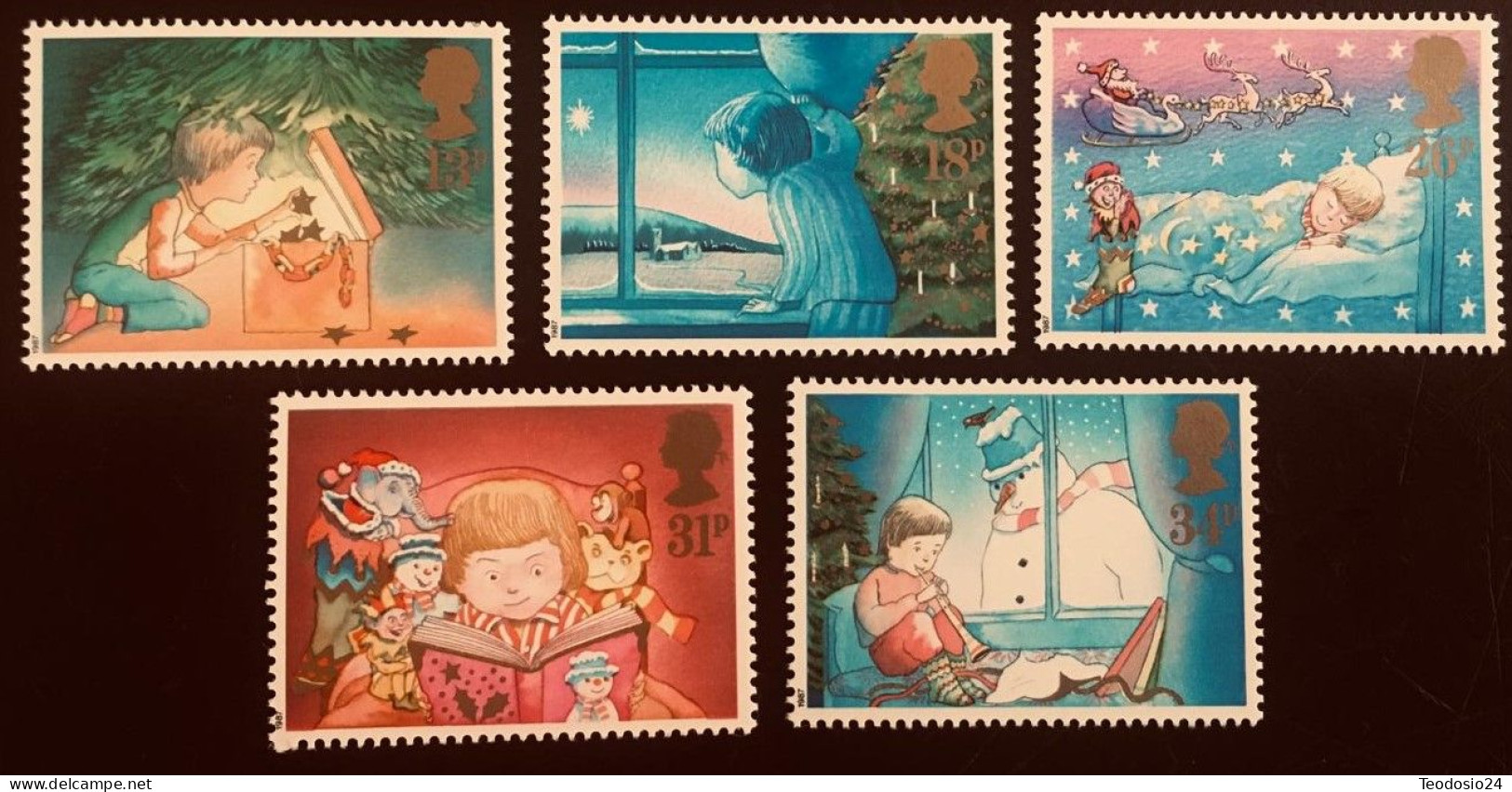 Gran Bretaña 1987 ** NAVIDAD - YVERT 1288/1292** - Unused Stamps