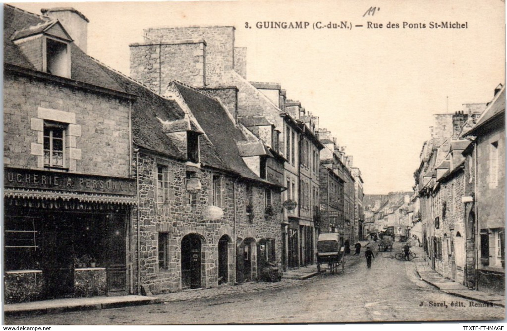 22 GUINGAMP - Rue Des Ponts Saint Michel  - Guingamp