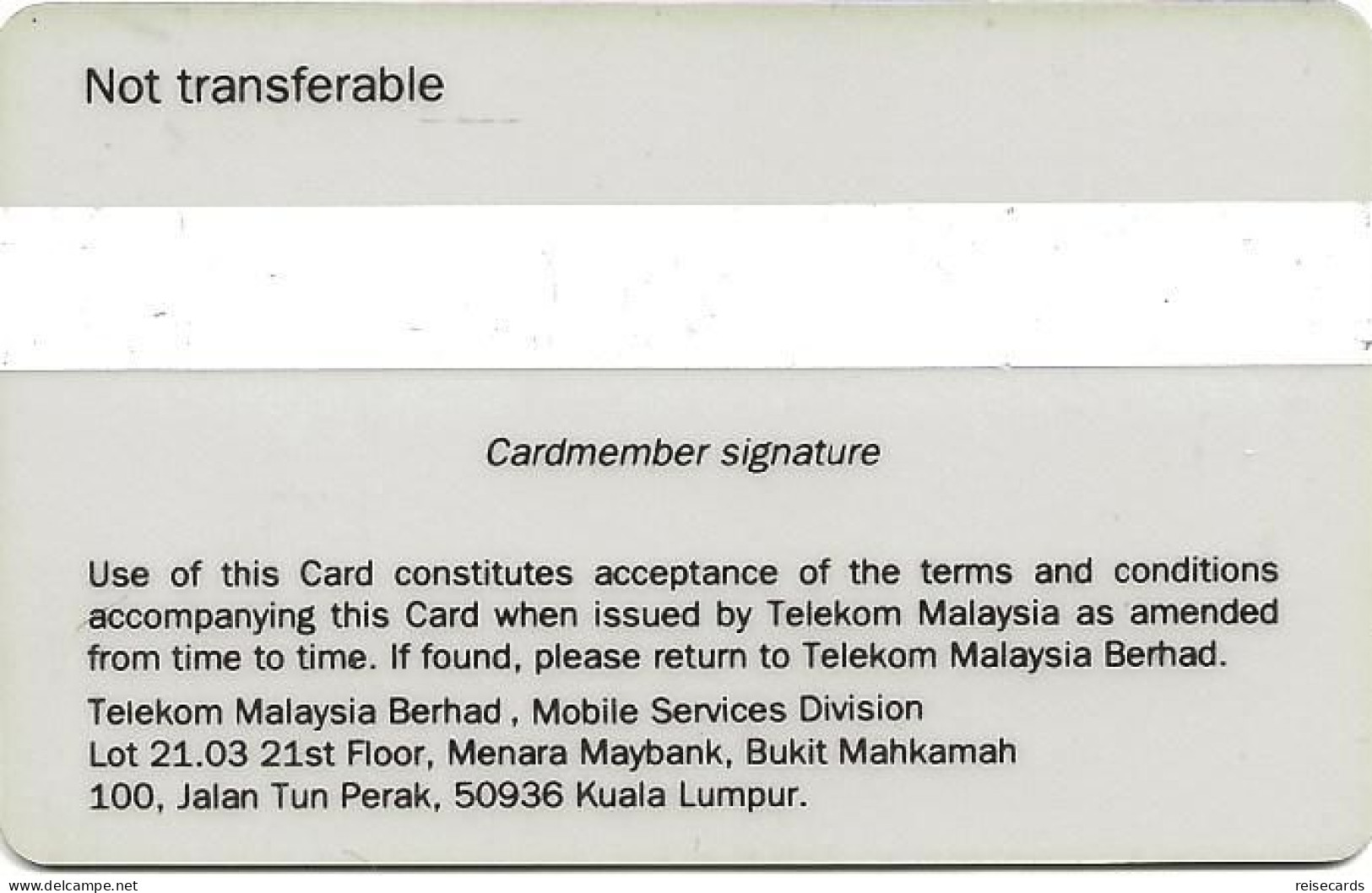 Malaysia: Telekom - Mobil Services Premier - Malaysia