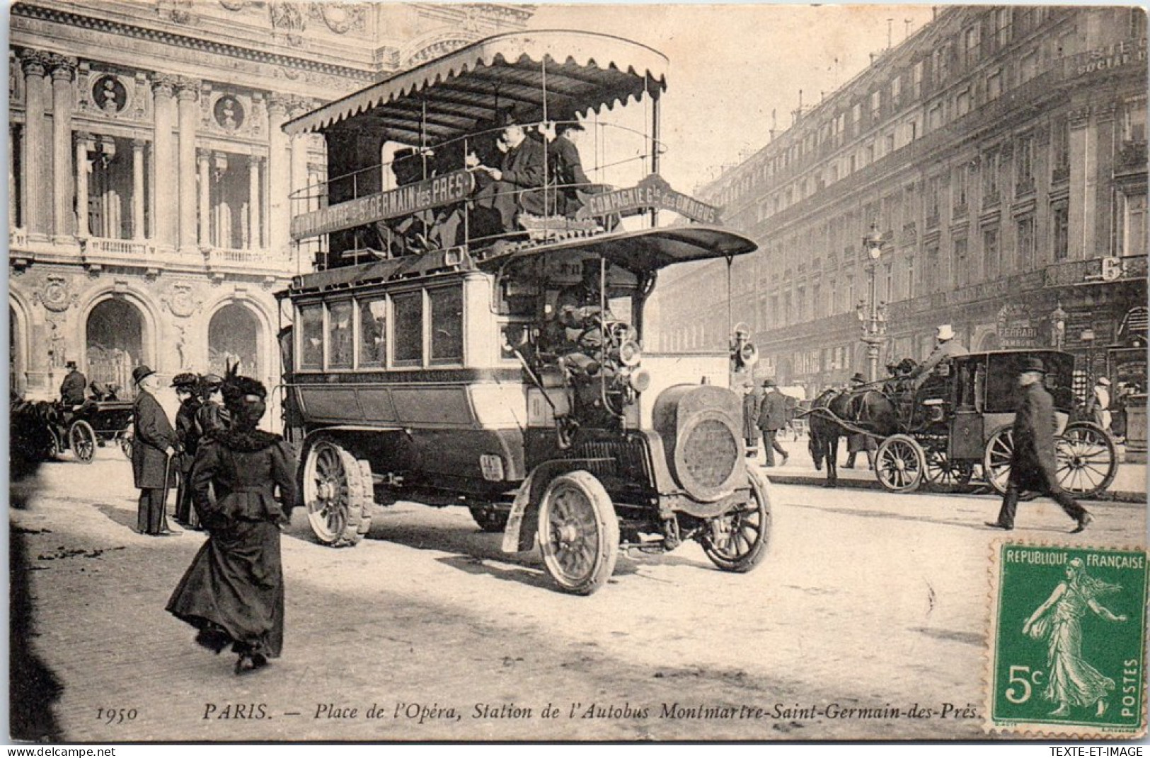 75009 PARIS - Place De L'opera, Station De L'autobus  - Arrondissement: 09