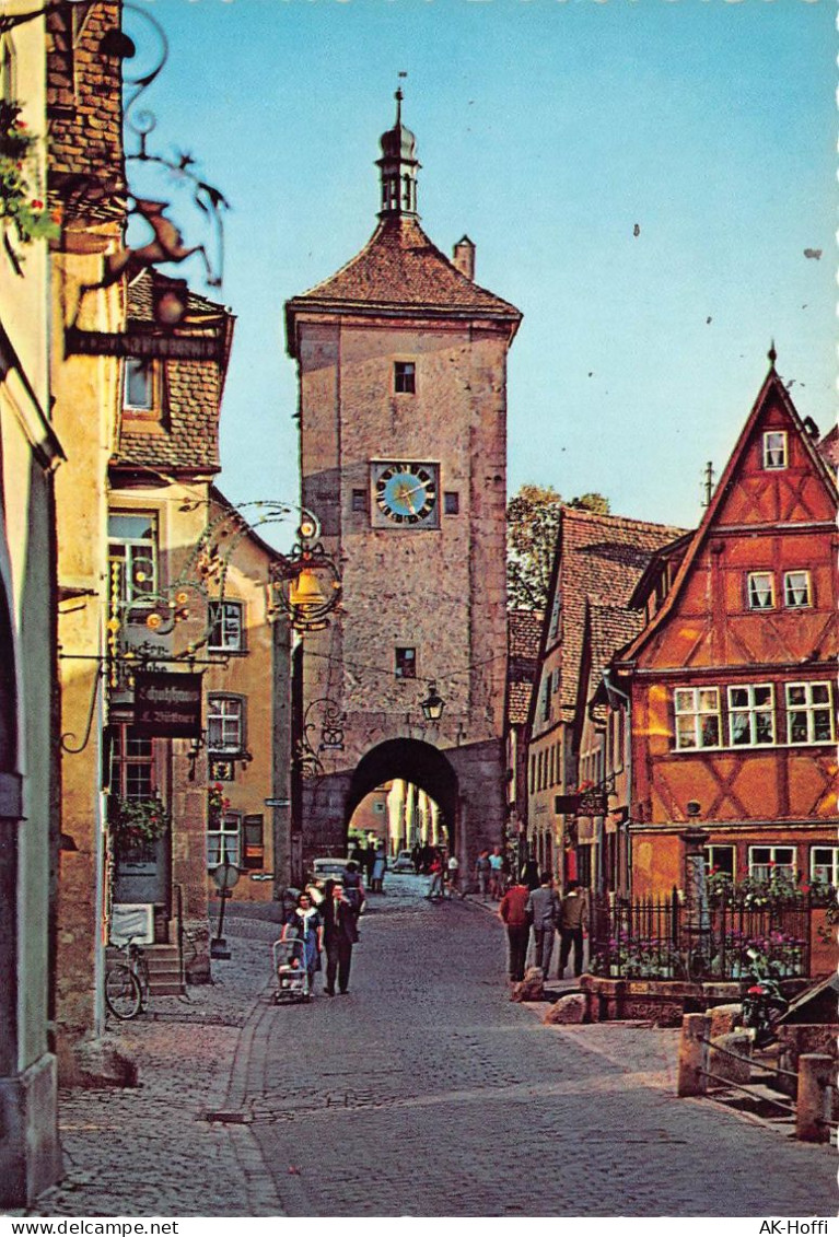 Rothenburg Ob Der Tauber - Am Plönlein Fußgänger Kinderwagen - Rothenburg O. D. Tauber