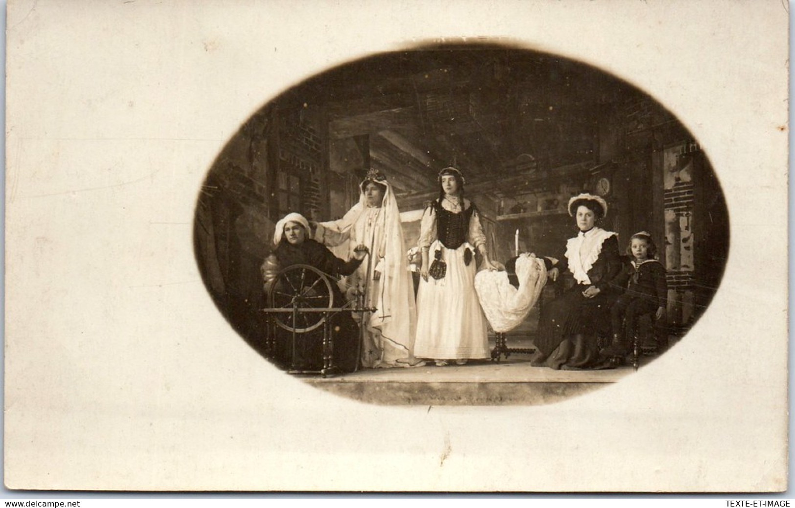 45 JARGEAU - CARTE PHOTO - Theatre, Miracle 1910 - Jargeau