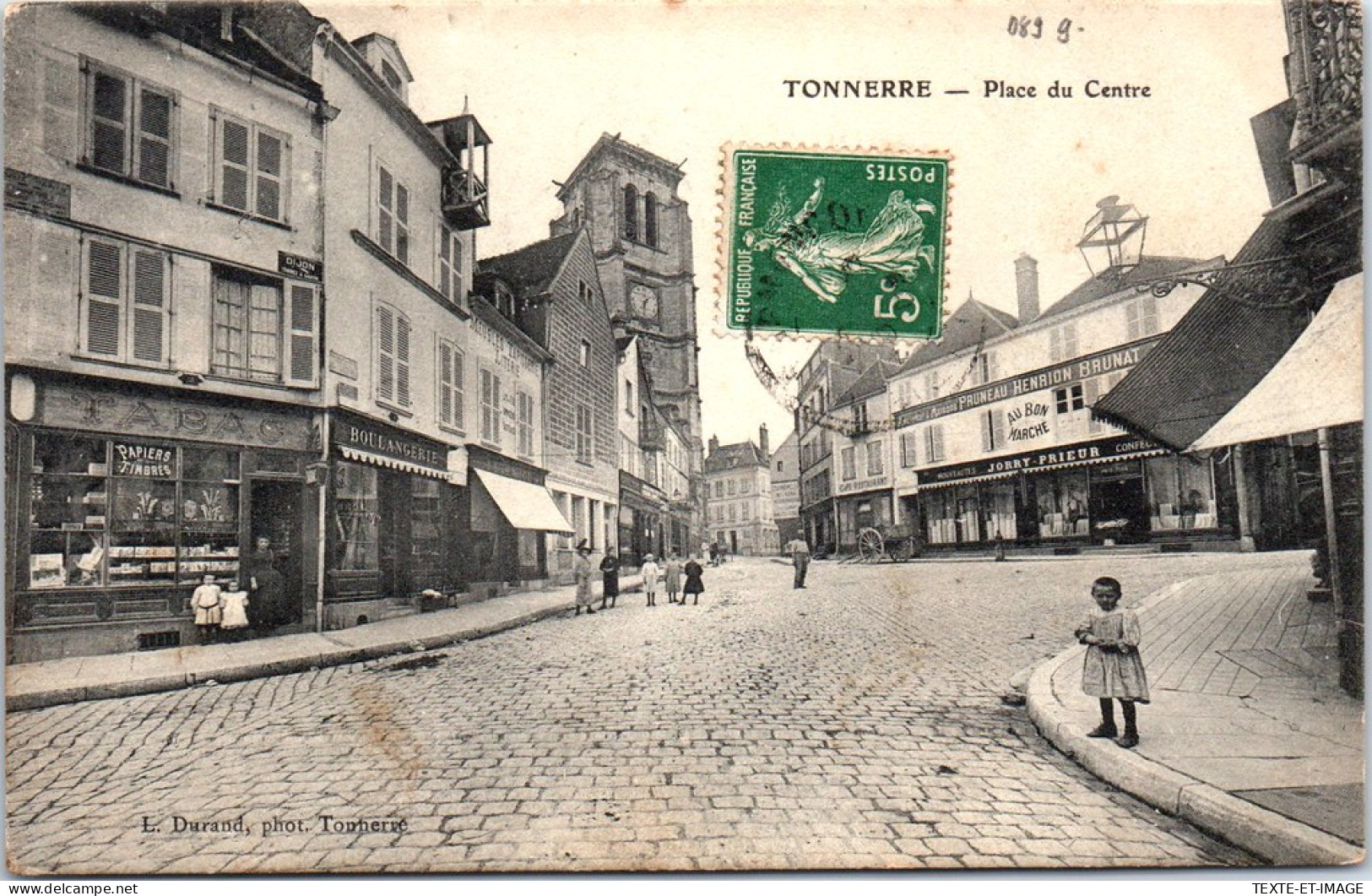 89 TONNERRE - La Place Du Centre -  - Tonnerre