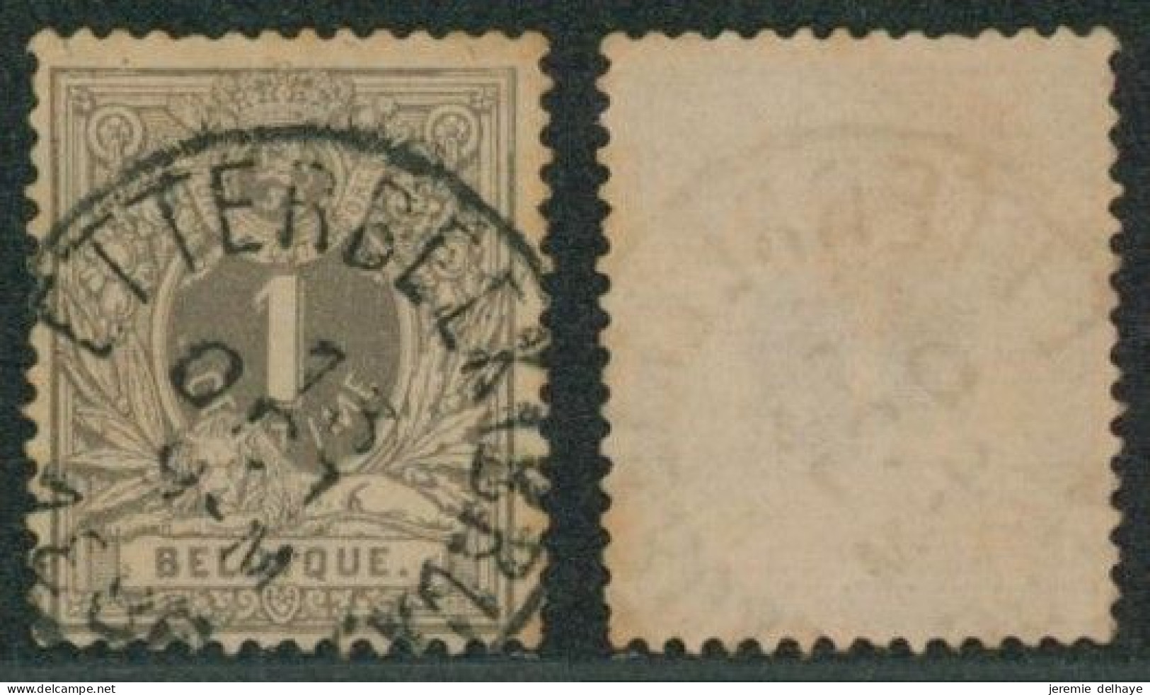 émission 1884 - N°43 Obl Simple Cercle "Etterbeek (Brux)"     // (AD) - 1884-1891 Léopold II
