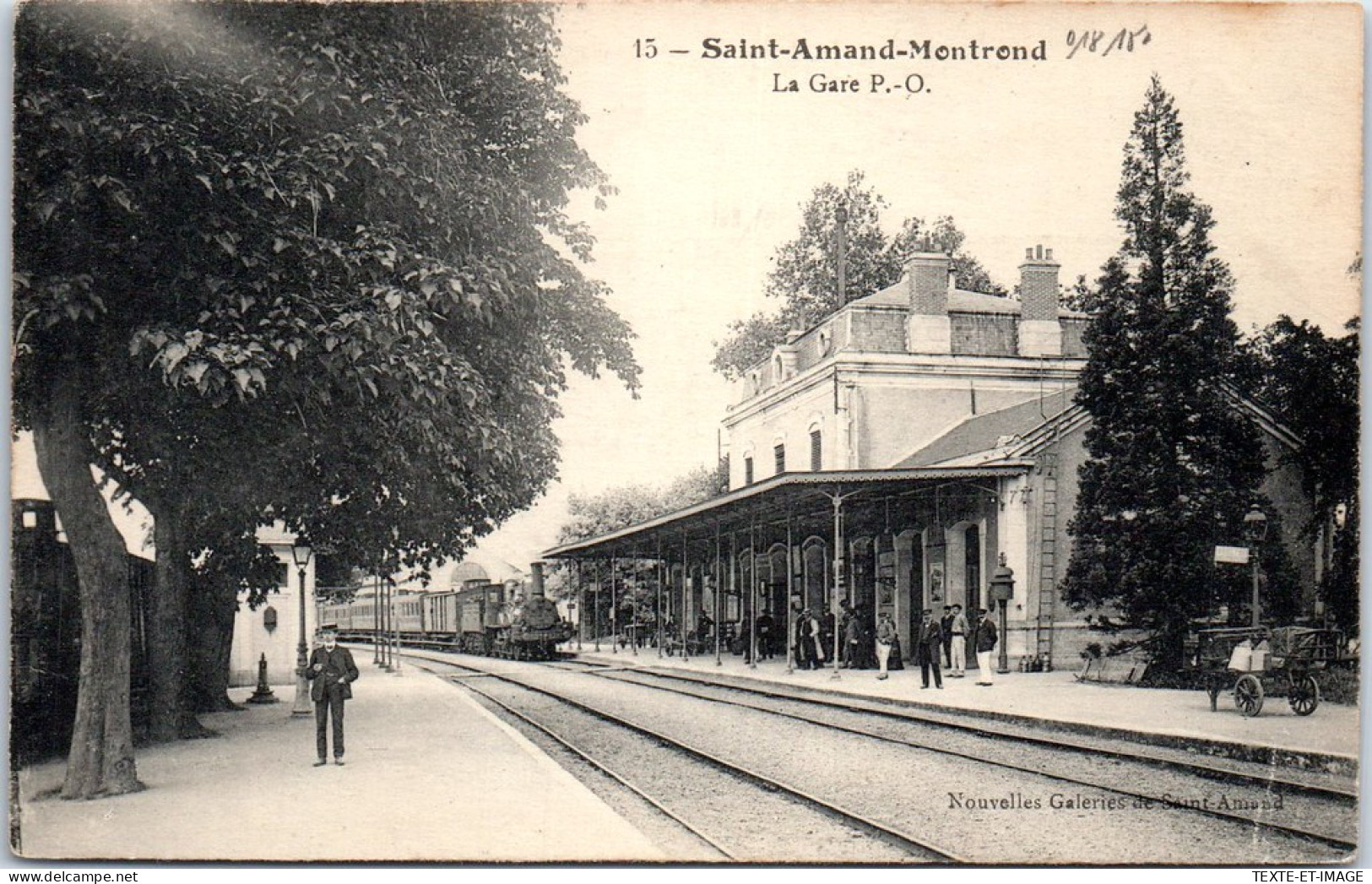 18 SAINT AMAND MONTROND - La Gare P.O - Saint-Amand-Montrond