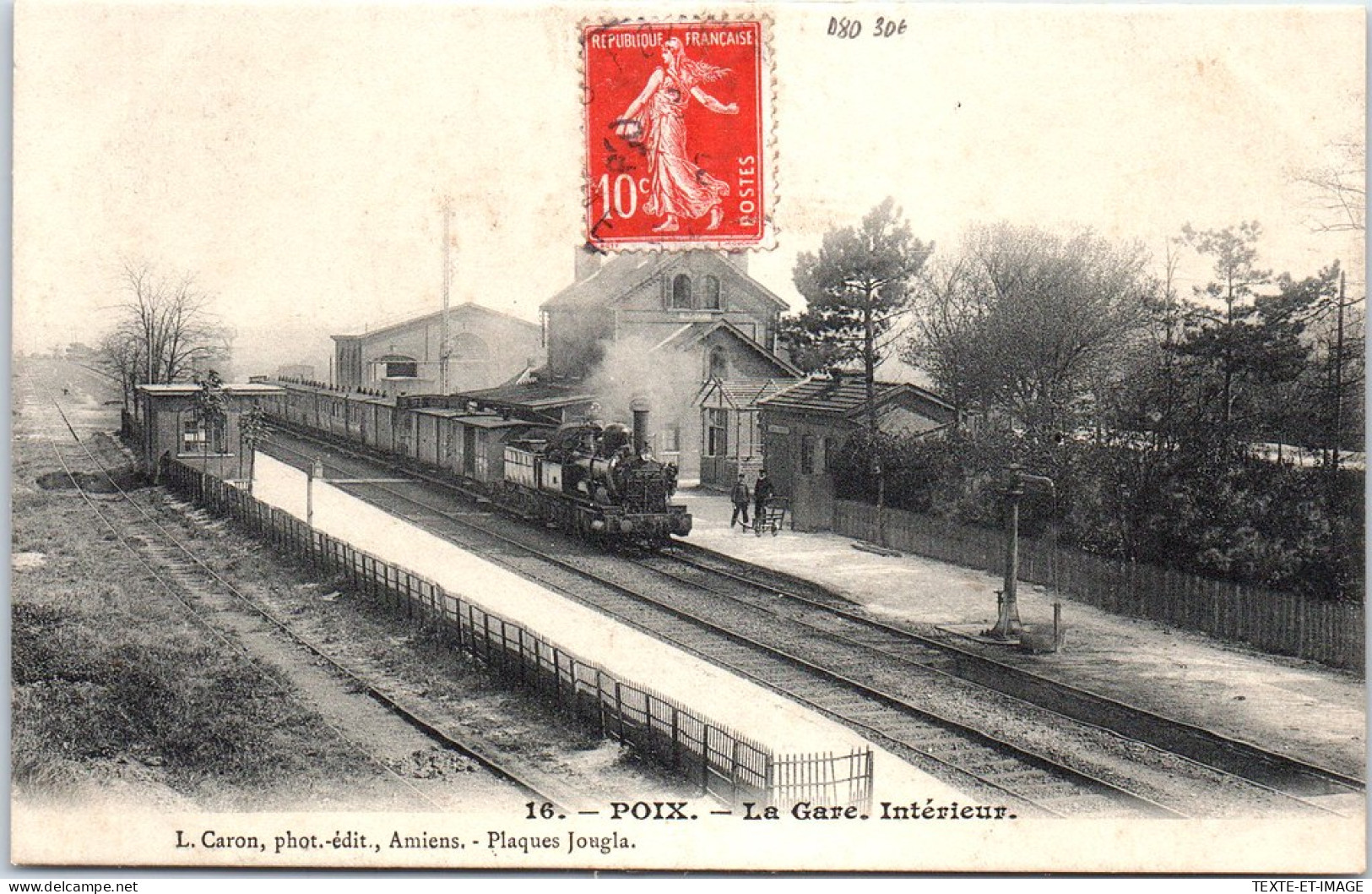80 POIX - L'interieur De La Gare. - Poix-de-Picardie