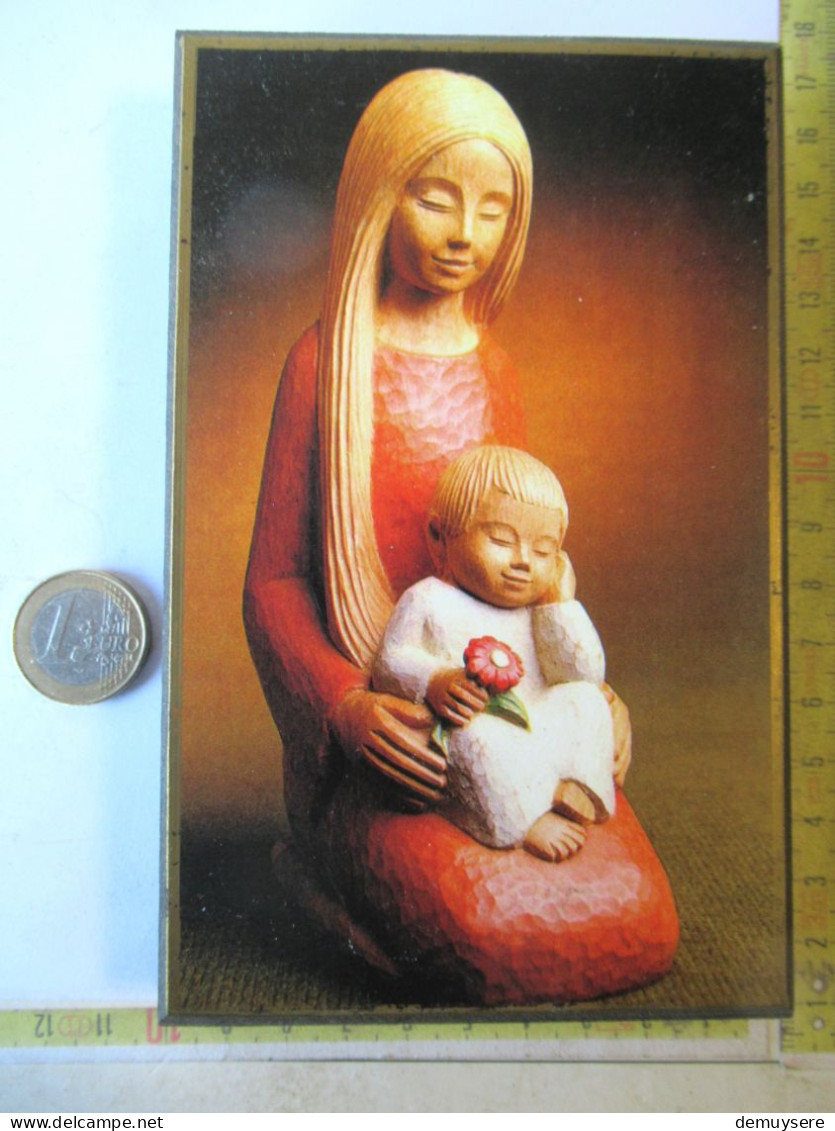 LADE 5 - LA VIERGE MARIE ET L ENFANT JESUS - PATINE A L ANCIENNE - Religion & Esotérisme