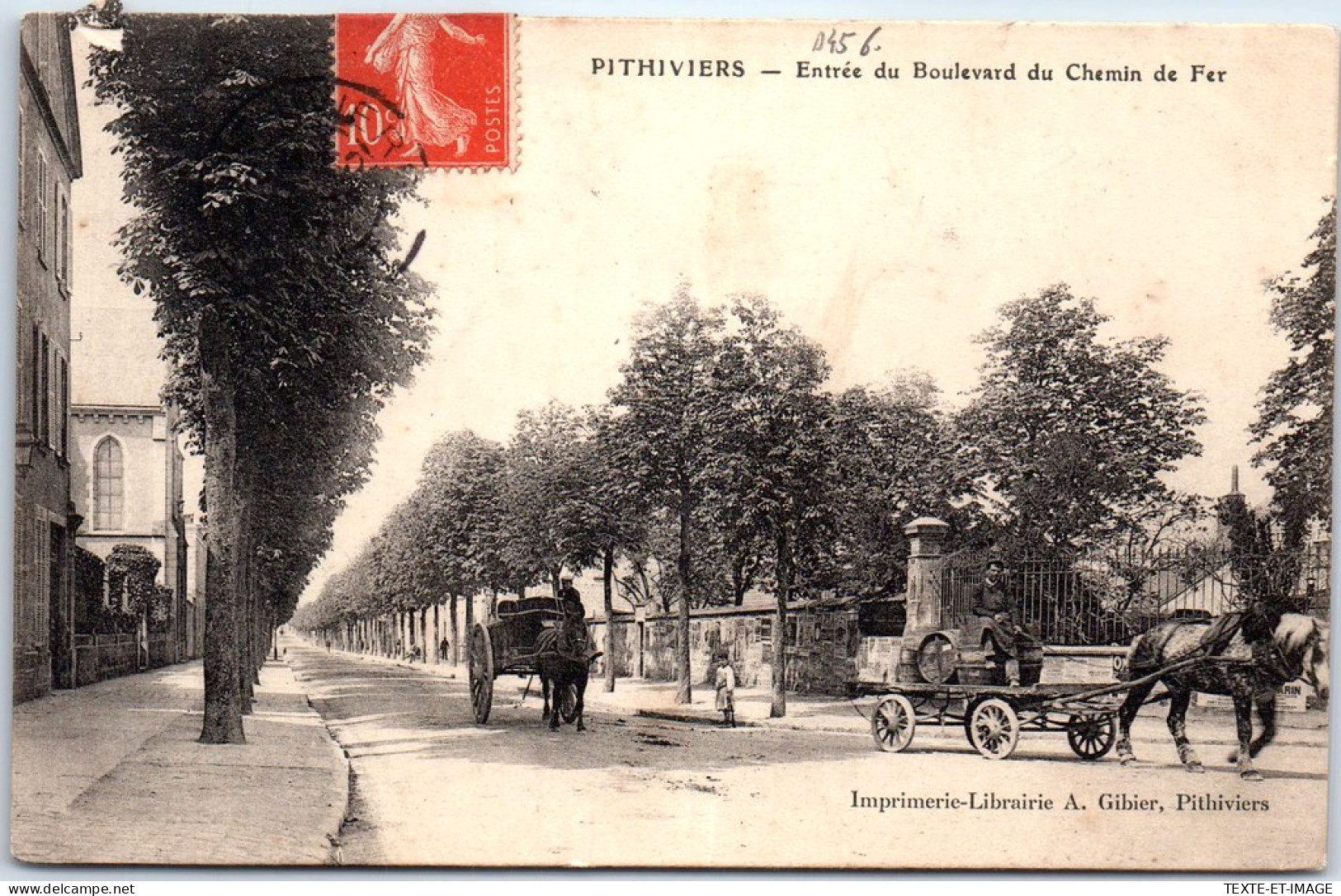 45 PITHIVIERS - Entree Du Boulevard Du Chemin De Fer. - Pithiviers