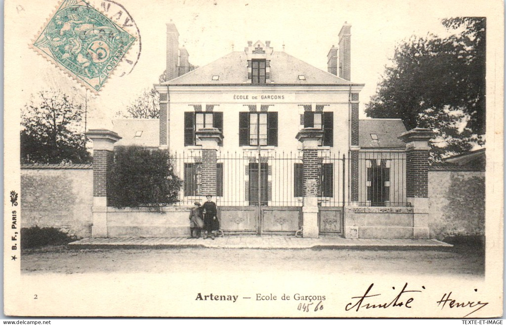 45 ARTENAY - L'ecole Des Garcons. - Artenay