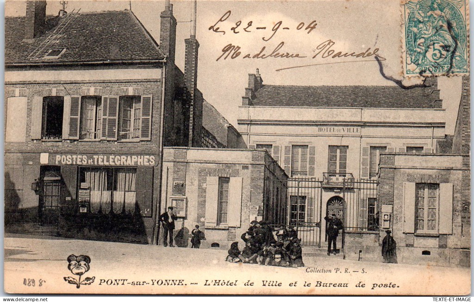 89 PONT SUR YONNE - L'hotel De Ville Et Le Bureau De Poste  - Pont Sur Yonne