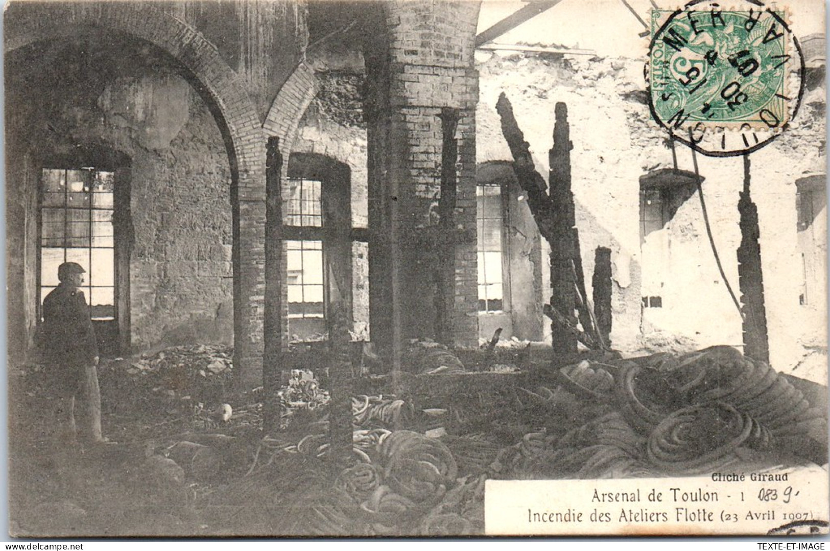 83 TOULON - L'arsenal Apres L'incendie Des Ateliers 1907 - Toulon