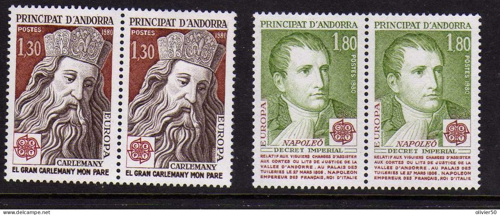Andorre Francaise - 1980 - Europa   -Neufs** - MNH  - - Unused Stamps