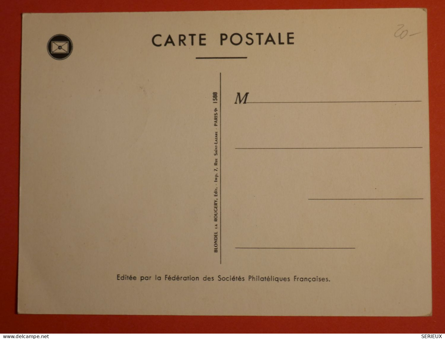 DO 1  ALGERIE  BELLE  CARTE MAXI    1958  + + AFF. INTERESSANT +++ - Cartoline Maximum