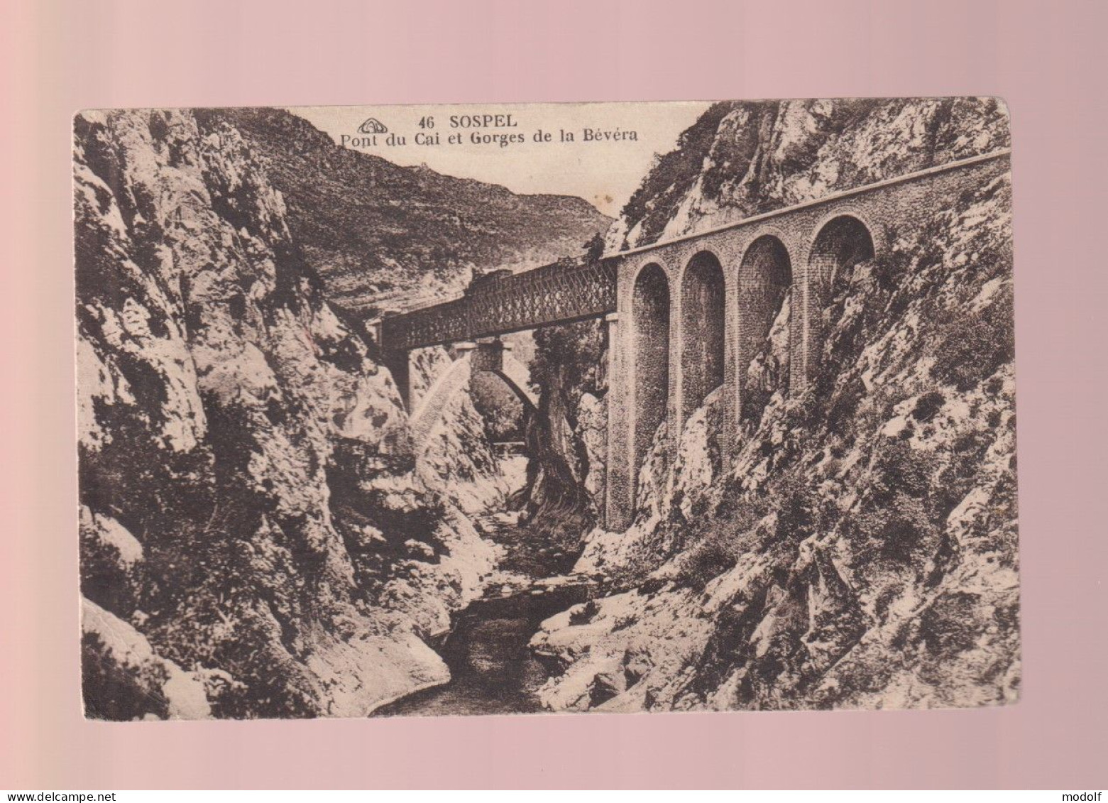 CPA - 06 - Sospel - Pont Du Cai Et Gorges De La Bévéra - Non Circulée - Sospel