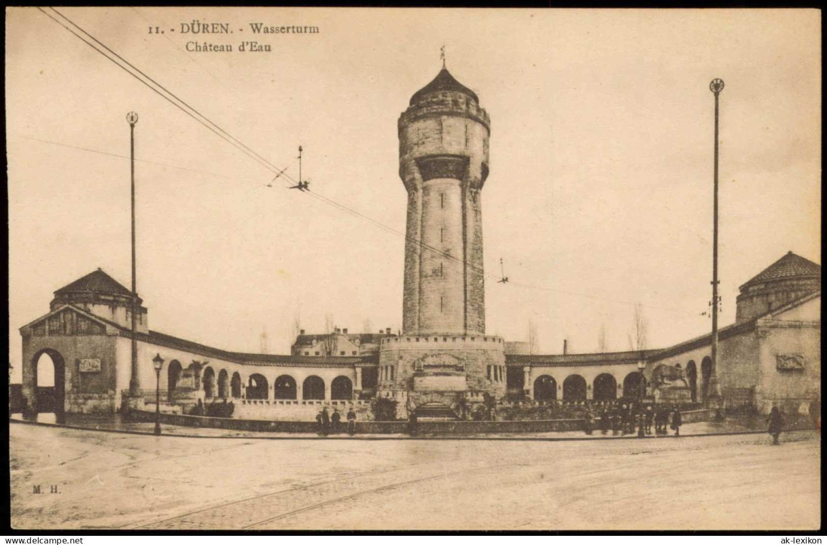 Ansichtskarte Düren Wasserturm Château D'Eau 1923 - Düren