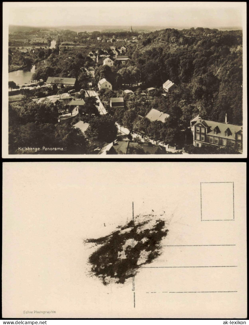 Ansichtskarte Kalkberge-Rüdersdorf Bei Berlin Stadt Und Straßenblick 1928 - Rüdersdorf