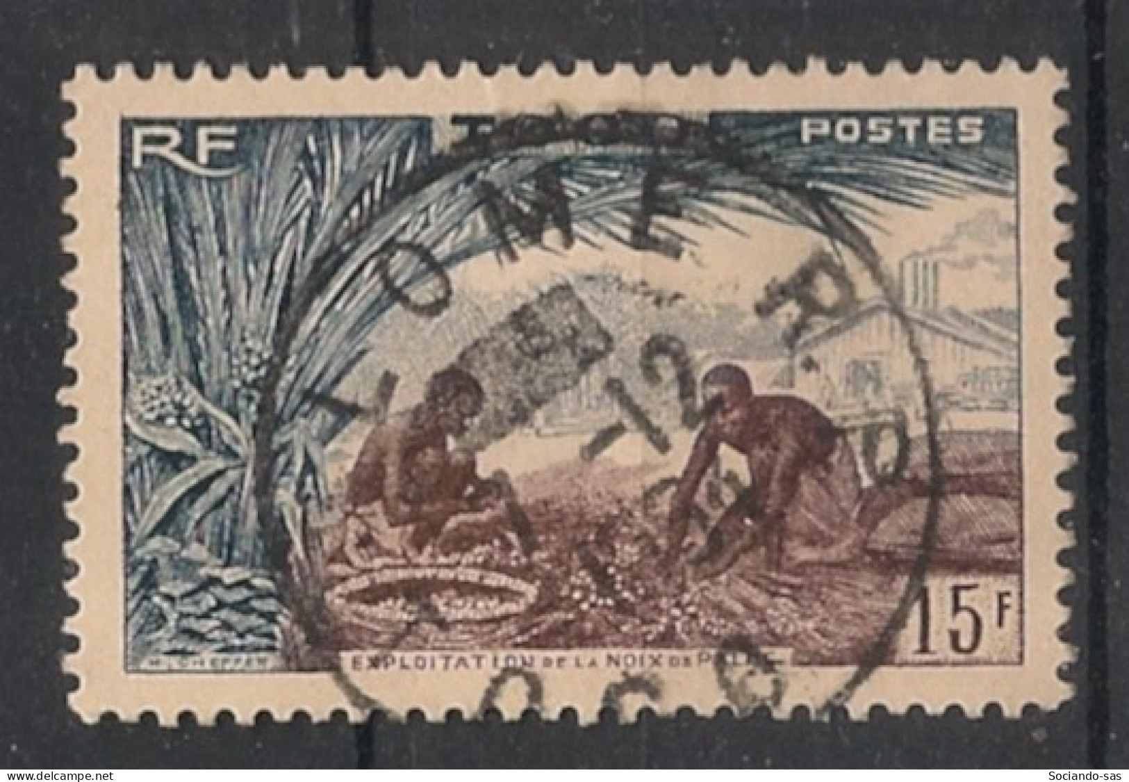 TOGO - 1954 - N°YT. 257 - Culture 15f - Oblitéré / Used - Oblitérés