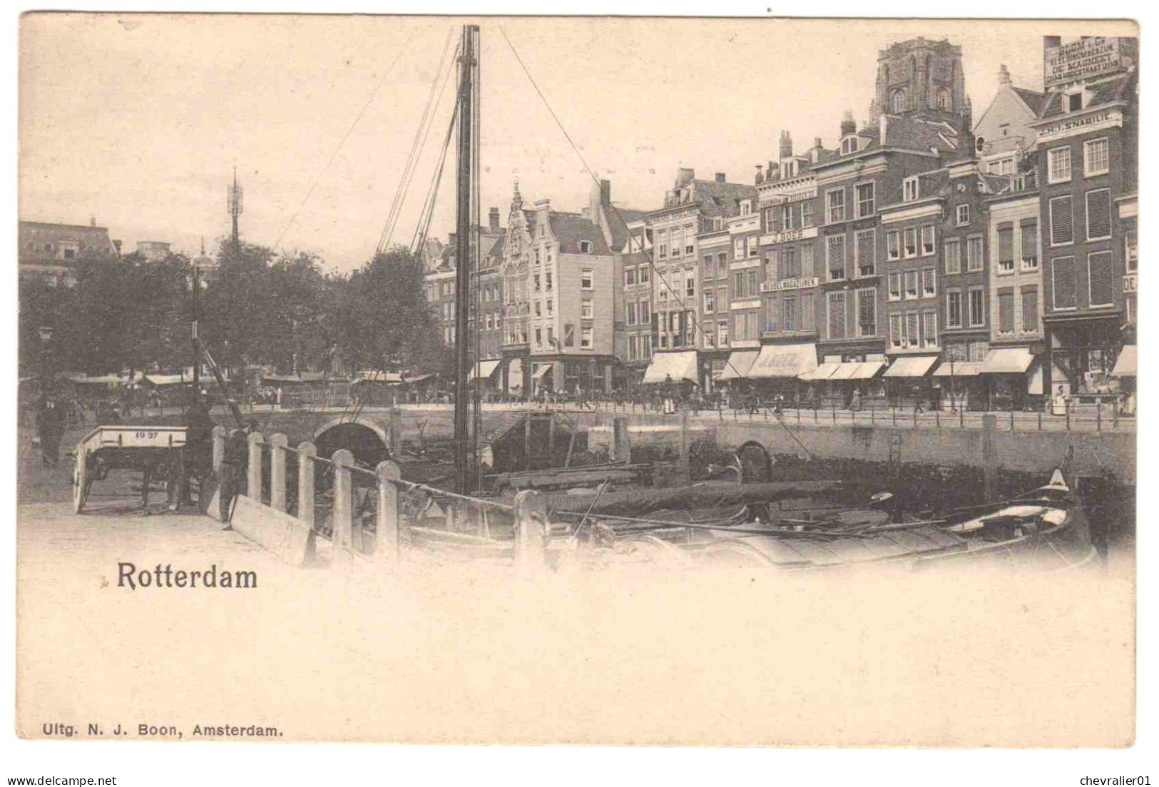 CPA-NL_Rotterdam_Zuid-Holland_5 Cartes - Rotterdam
