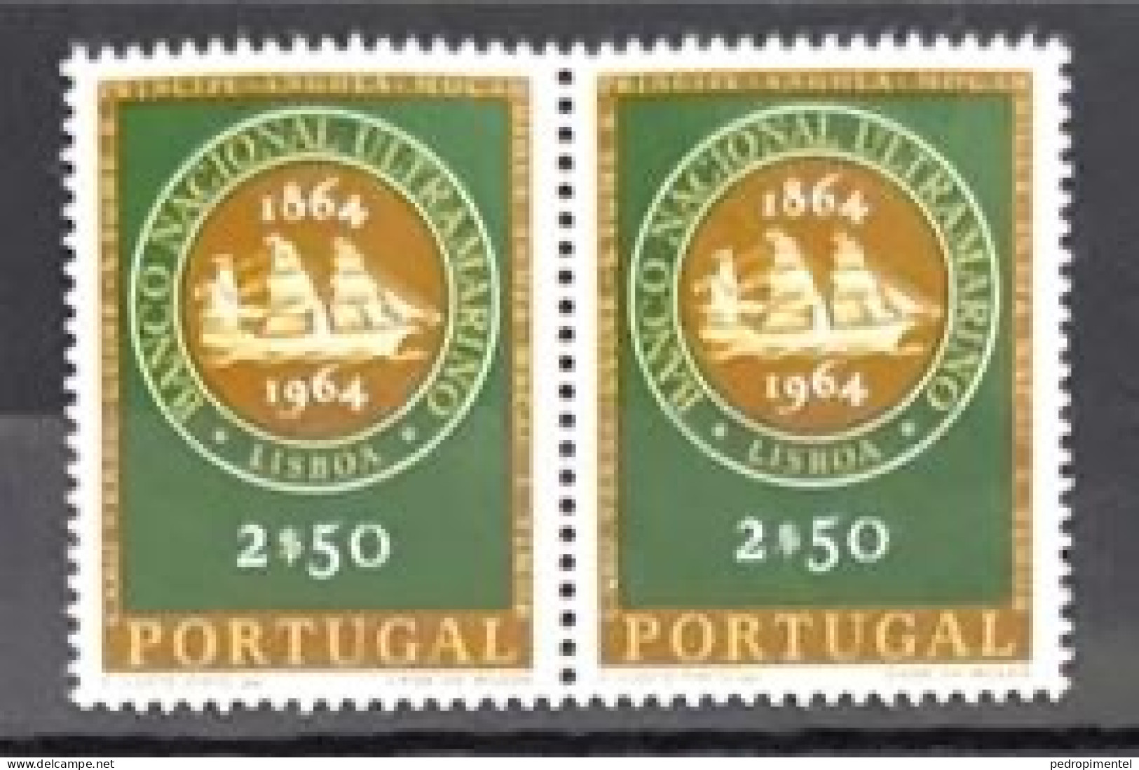 Portugal 1964 "Banco Nacional Ultramarino" Condition MNH #931-933 (pair) - Unused Stamps