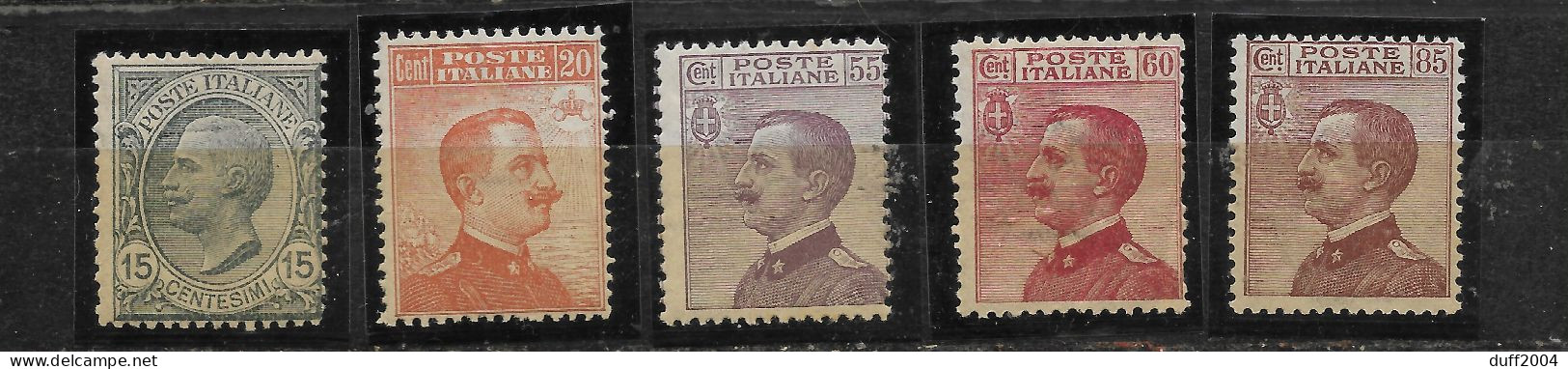 1917-1920 - 5 VALORI - GOMMA INTEGRA. - Mint/hinged