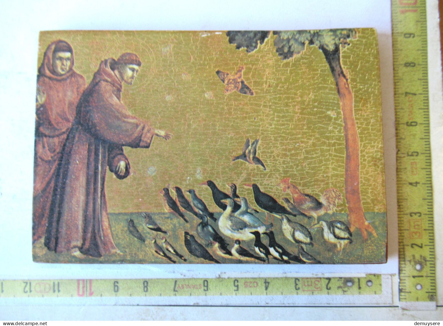 LADE 5 - Saint François D'Assise Recevant Les Stigmates, Giotto Di Bondone, 11.50X7.50X0.50 CM BOIS - Religion &  Esoterik