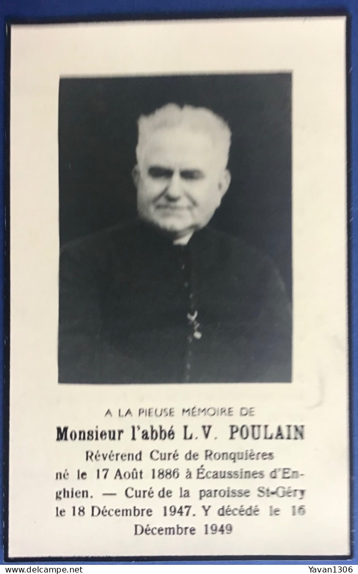 Ronquieres  Abbé L-V . Poulain 1846- 1947 - Devotion Images