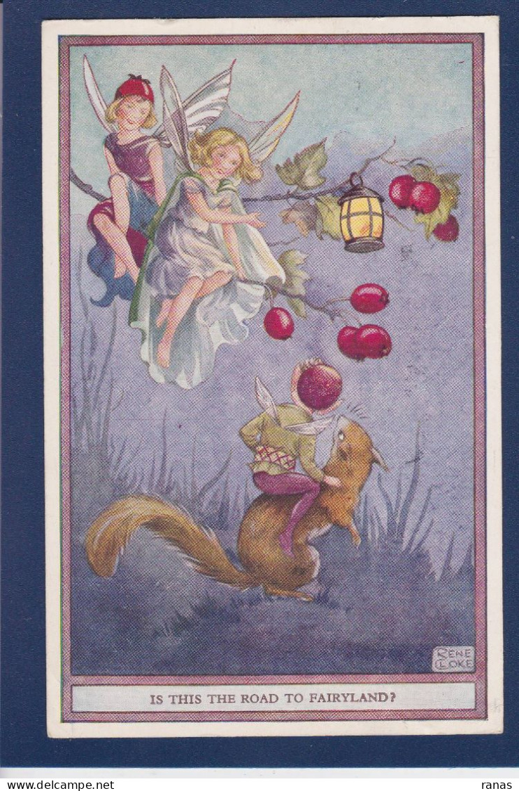 CPA Elfe Fée Femme Papillon Circulée - Fairy Tales, Popular Stories & Legends