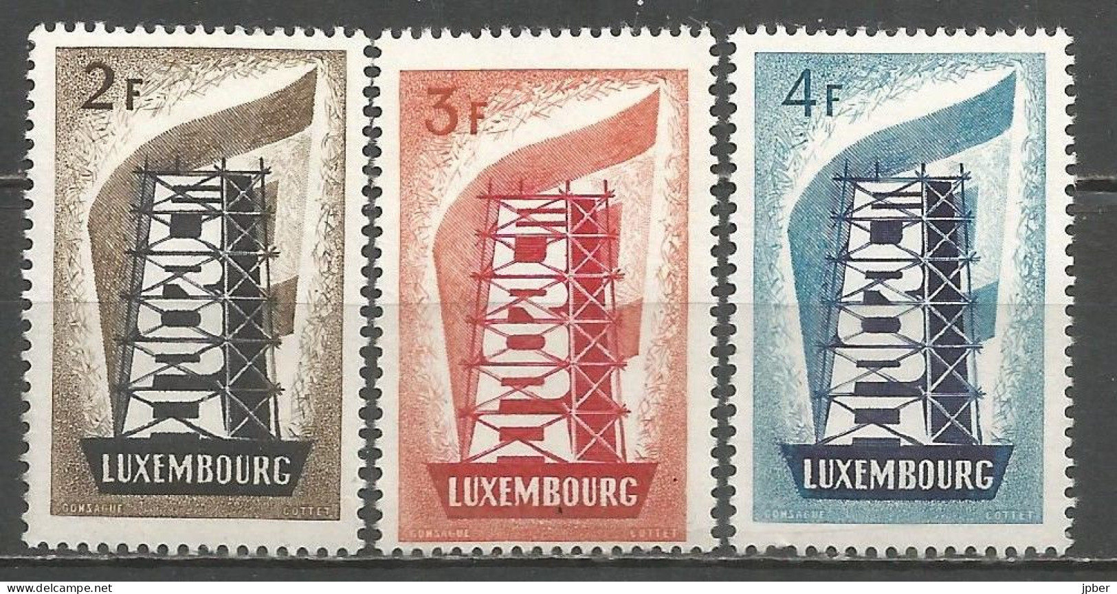 Luxembourg - MI N°555à557* - Europa - Nuovi