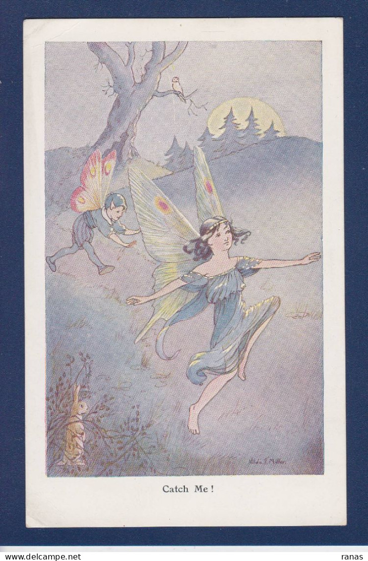 CPA Elfe Fée Femme Papillon Non Circulée - Fairy Tales, Popular Stories & Legends