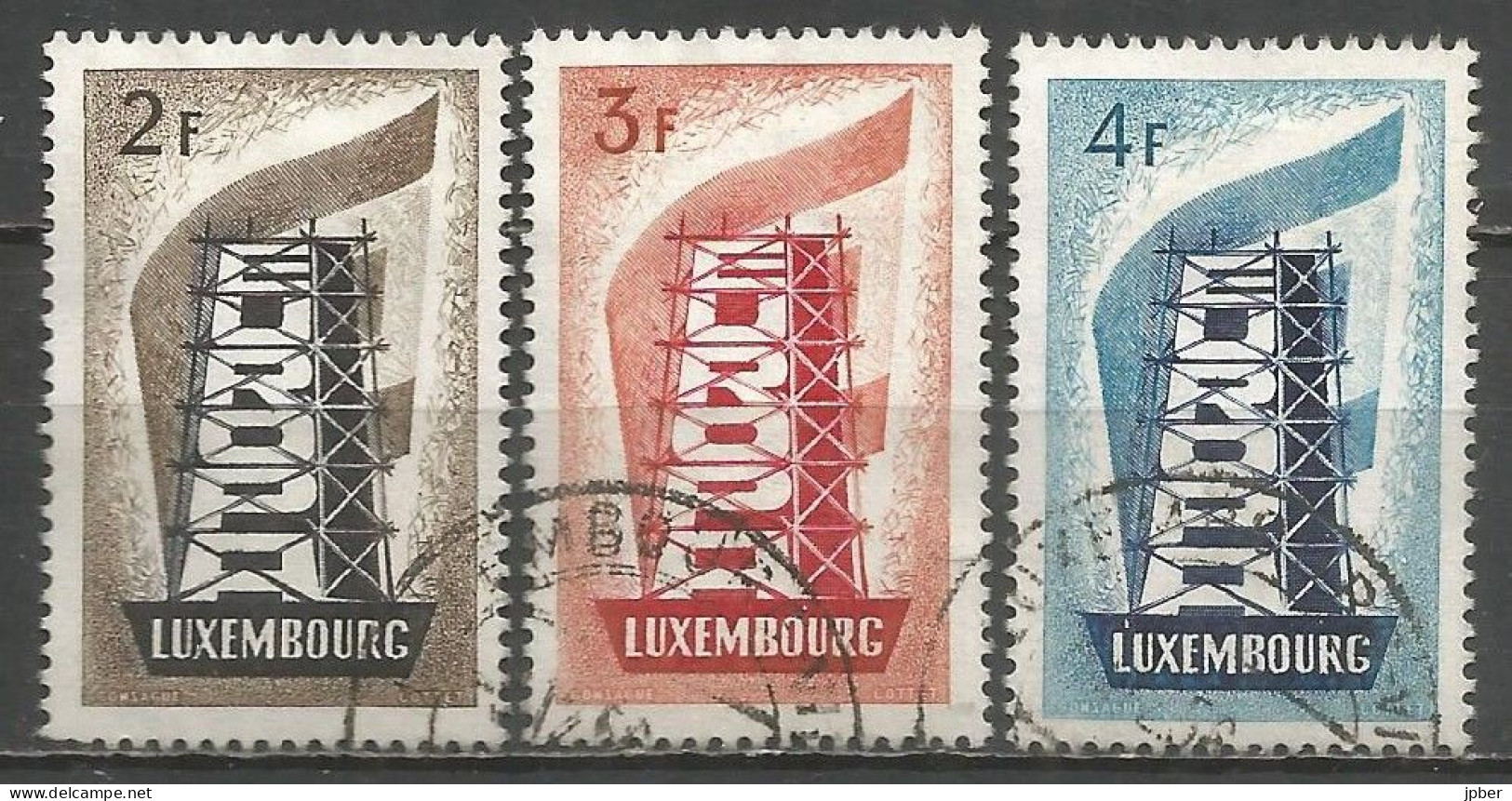 Luxembourg - MI N°555à557 Obl - Europa - Ongebruikt