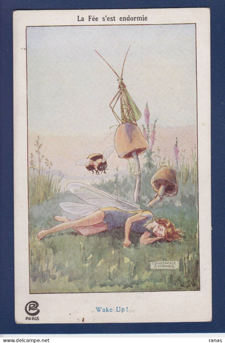 CPA Elfe Fée Femme Papillon Non Circulée Champignon Mushroom - Fairy Tales, Popular Stories & Legends