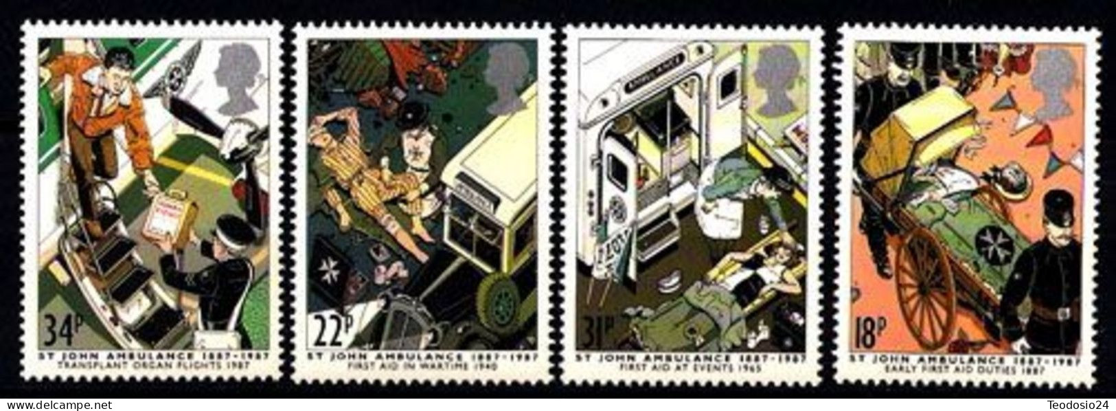 Gran Bretaña 1987 ** 1270/1273  Ambulacias St. John,s - Unused Stamps