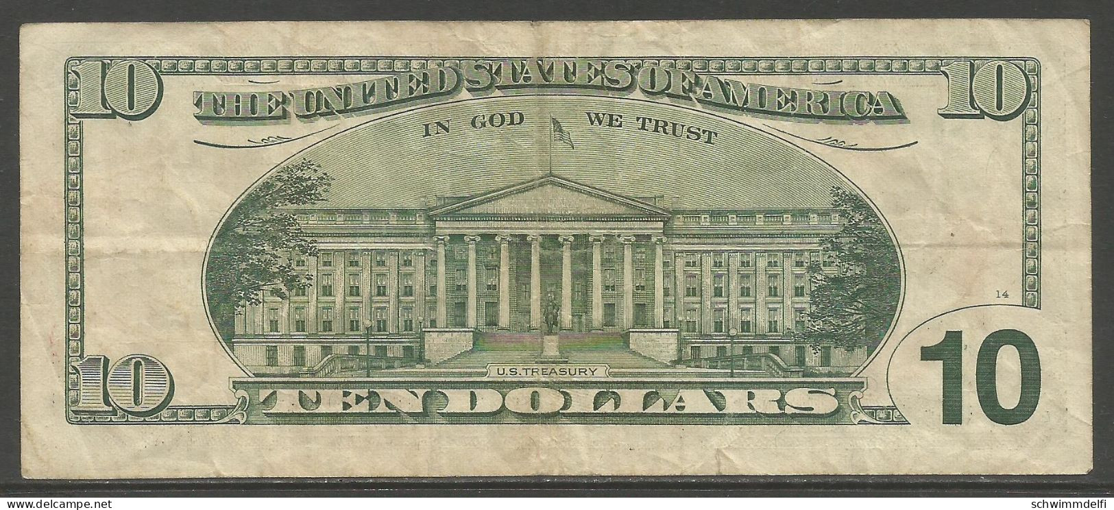 ESTADOS UNIDOS - VEREINIGTE STAATEN VON AMERIKA - 10 DOLLAR / DOLARES - SERIES 2003 - EBC - SEHR SCHON - VERY FINE - Billetes De La Reserva Federal (1928-...)